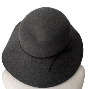 $125 Retail Phenix 100% Wool Wide Brim Hat Gray